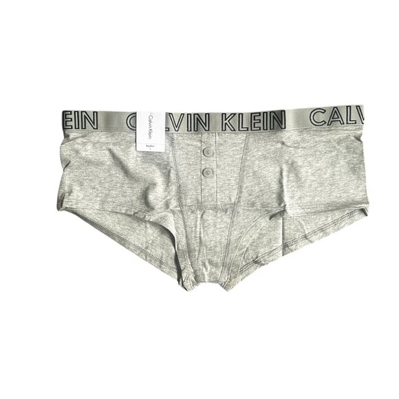 Women's Calvin Klein Boyshort Underwear Grey Large - Picture 1 of 5